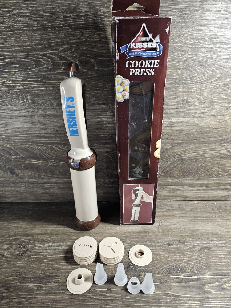 Hershey Cookie Press 21 Discs & 4 Tips Candy Cake Decorating Kitchen Baking