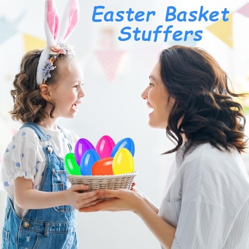 12 Pcs Prefilled Easter Eggs with Animals Filled Easter Eggs with Toys Inside
