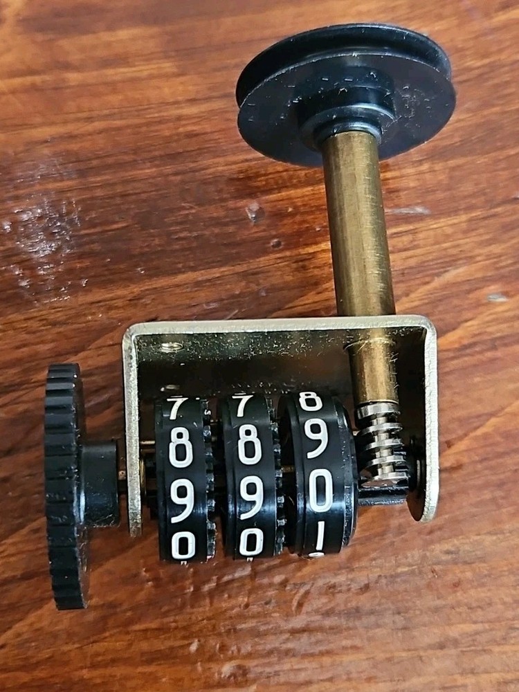 Vtg NOB Mechanical Tape Counter