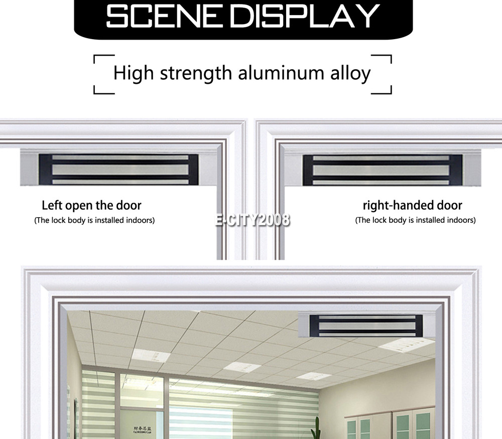 Magnetic Lock Access Control Door 350/600lbs Force Electromagnetic Lock Durable