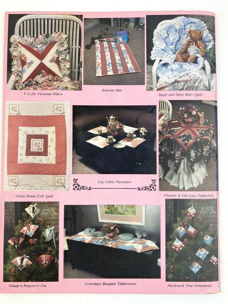 Serger Patchwork Projects Book Kaye Wood SIGNED 1988 Fast Patchwork Projects