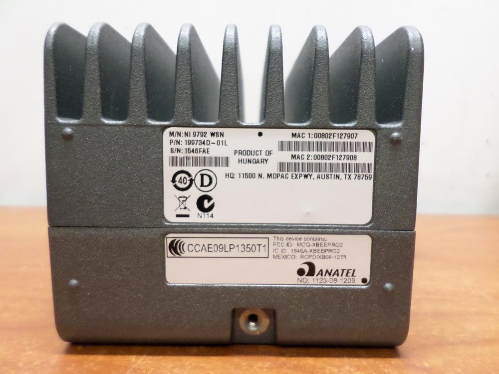 National Instruments NI 9792 RT Controller with Integrated Gateway for WSN