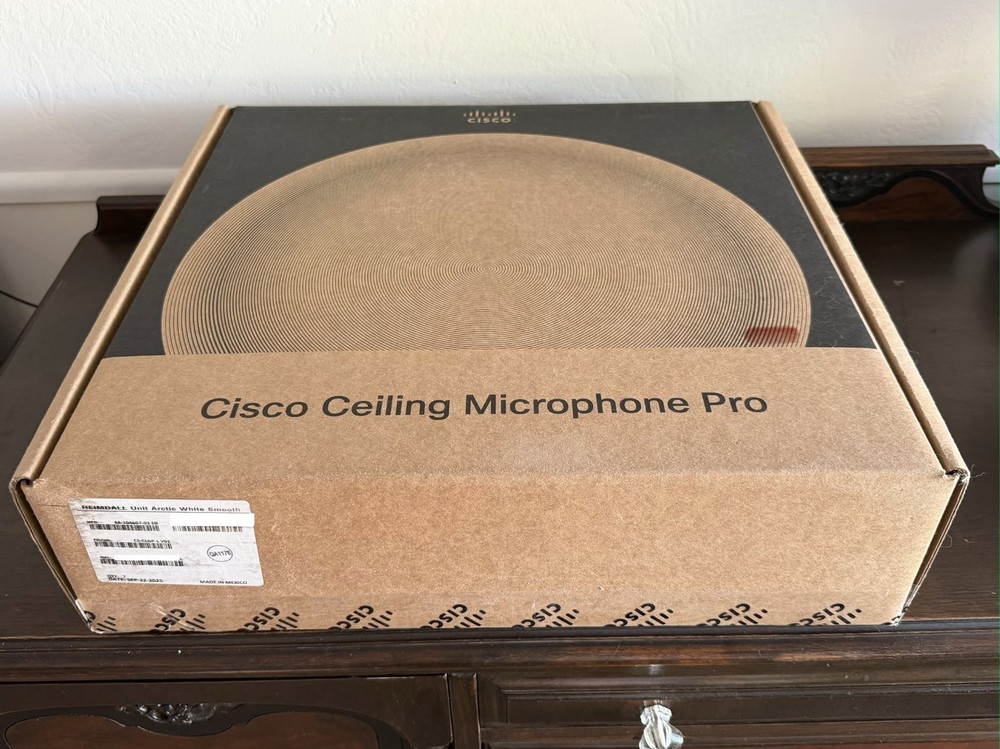 Cisco Ceiling Microphone Pro and Flush Mount Bracket. Sealed/NIB CS-MIC-CLGPRO