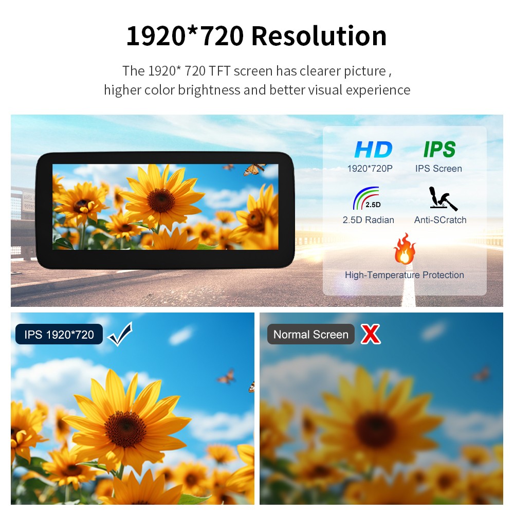 12.3''Stereo Multimedia Touch Screen For Benz C W205 GLC X253 V W447 NTG 5.0