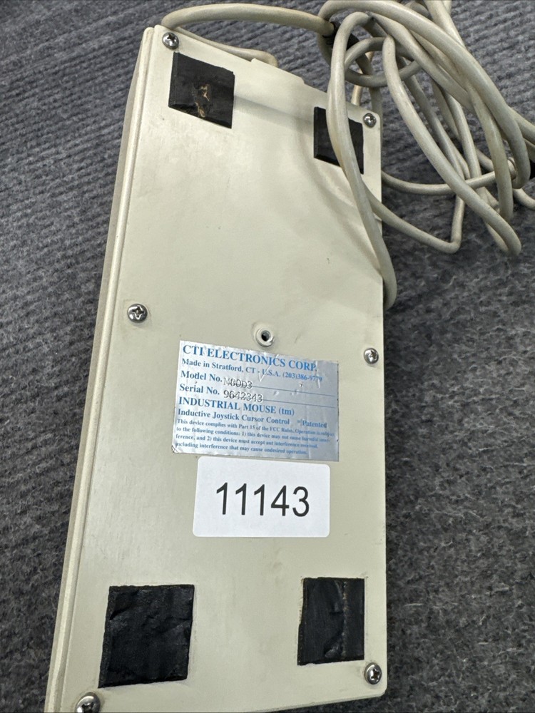 CTI Electronics Vintage Industrial Computer Mouse Pointer M80D3 Cursor Control