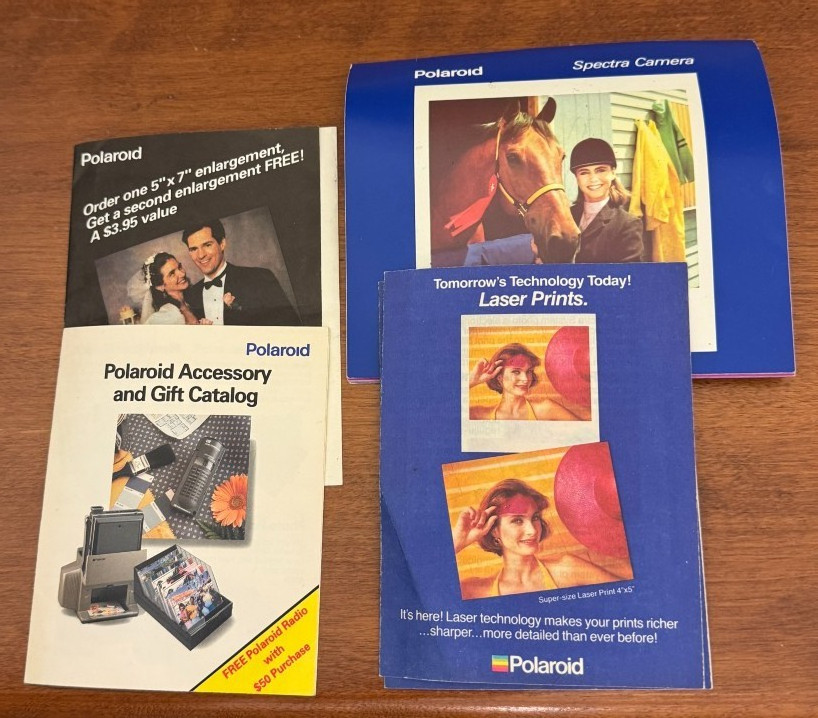 Vintage Polaroid Spectra Camera Bundle NEW Remote Transmitter & Receiver w/ Bag