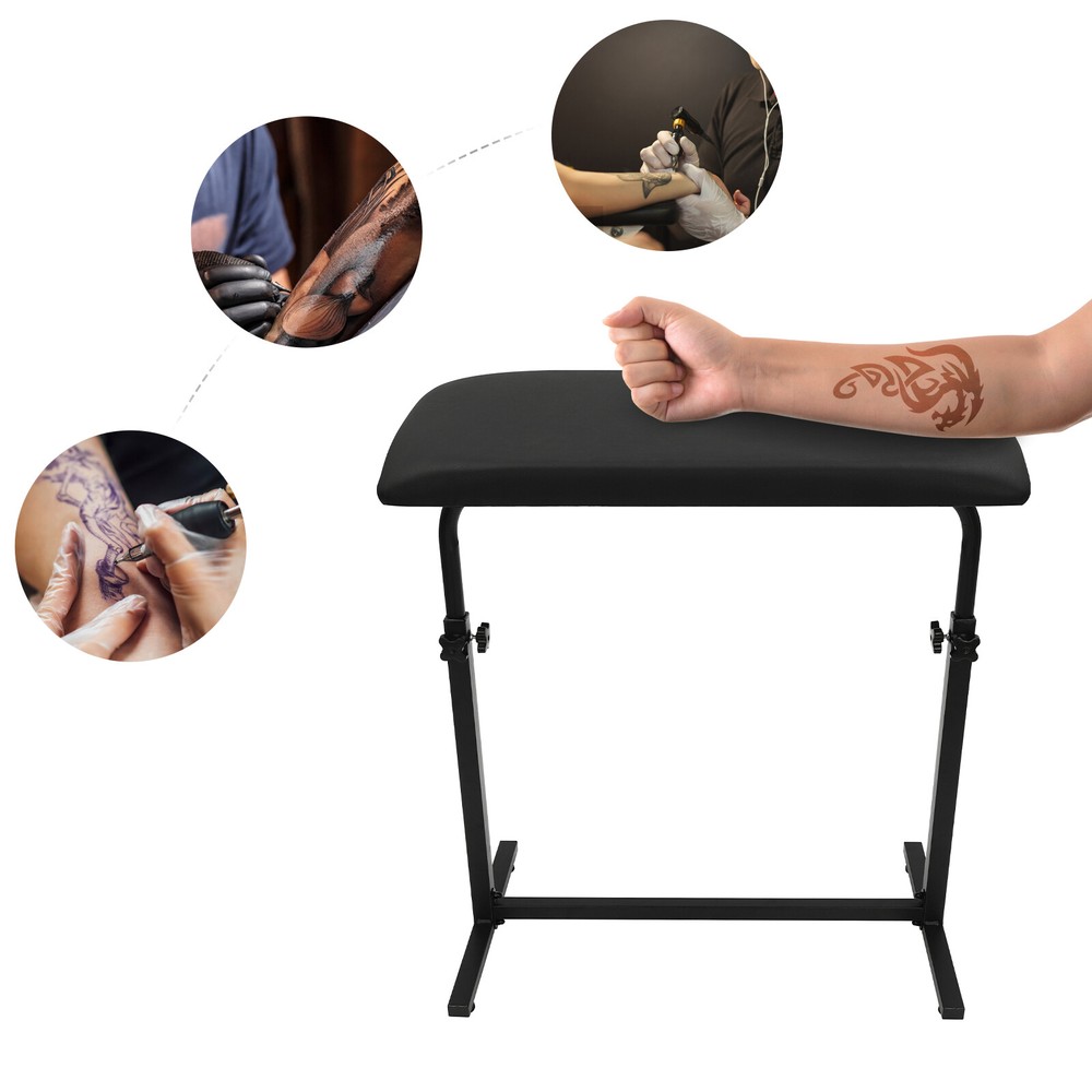 Adjustable Arm Rest Bracket for Tattoo & Salon Use with Thick Sponge Pad