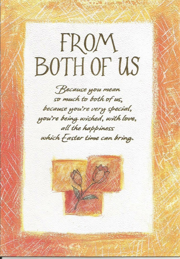 FROM BOTH OF US Easter (E)