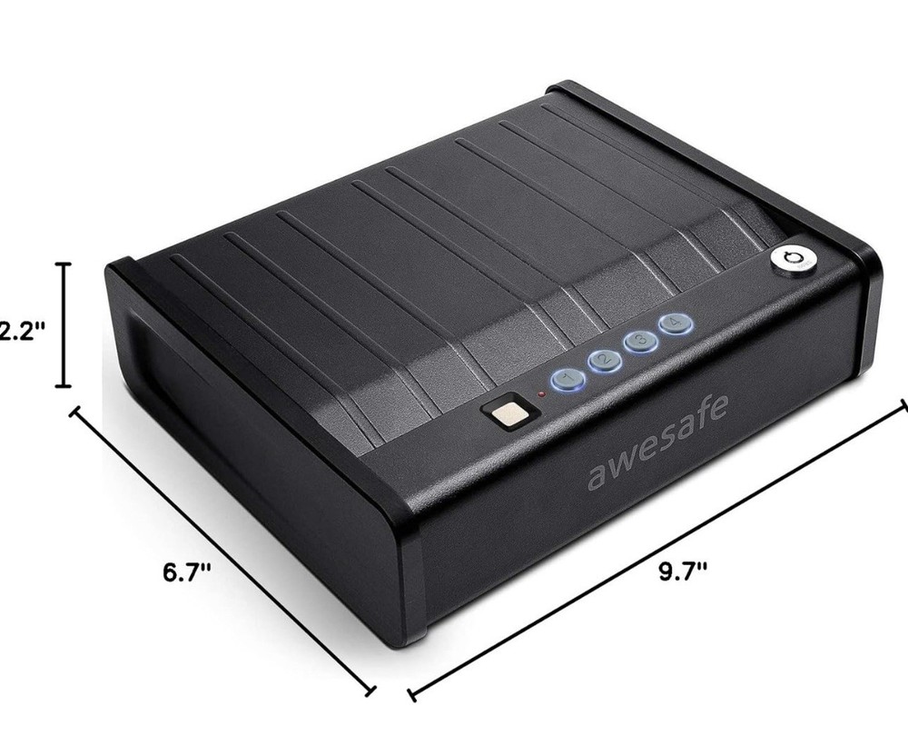 awesafe Biometric Lock Gun Safe - Black