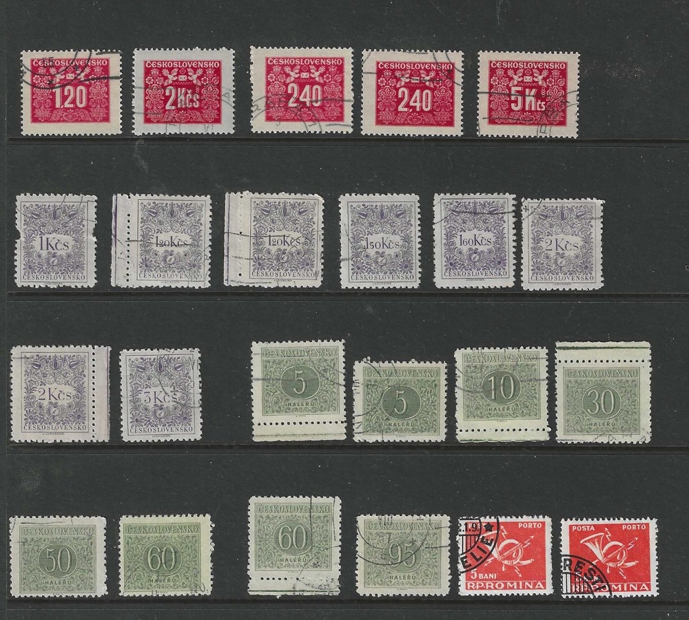 1944-47 Czechoslovakia plus extra stamps.