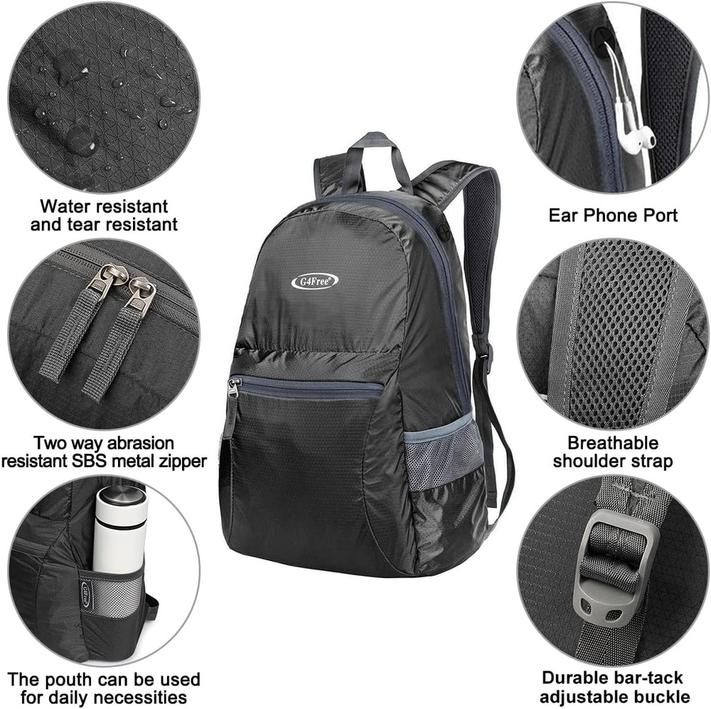 20L Lightweight Packable Backpack Travel Hiking Daypack Foldable Backpack for Me