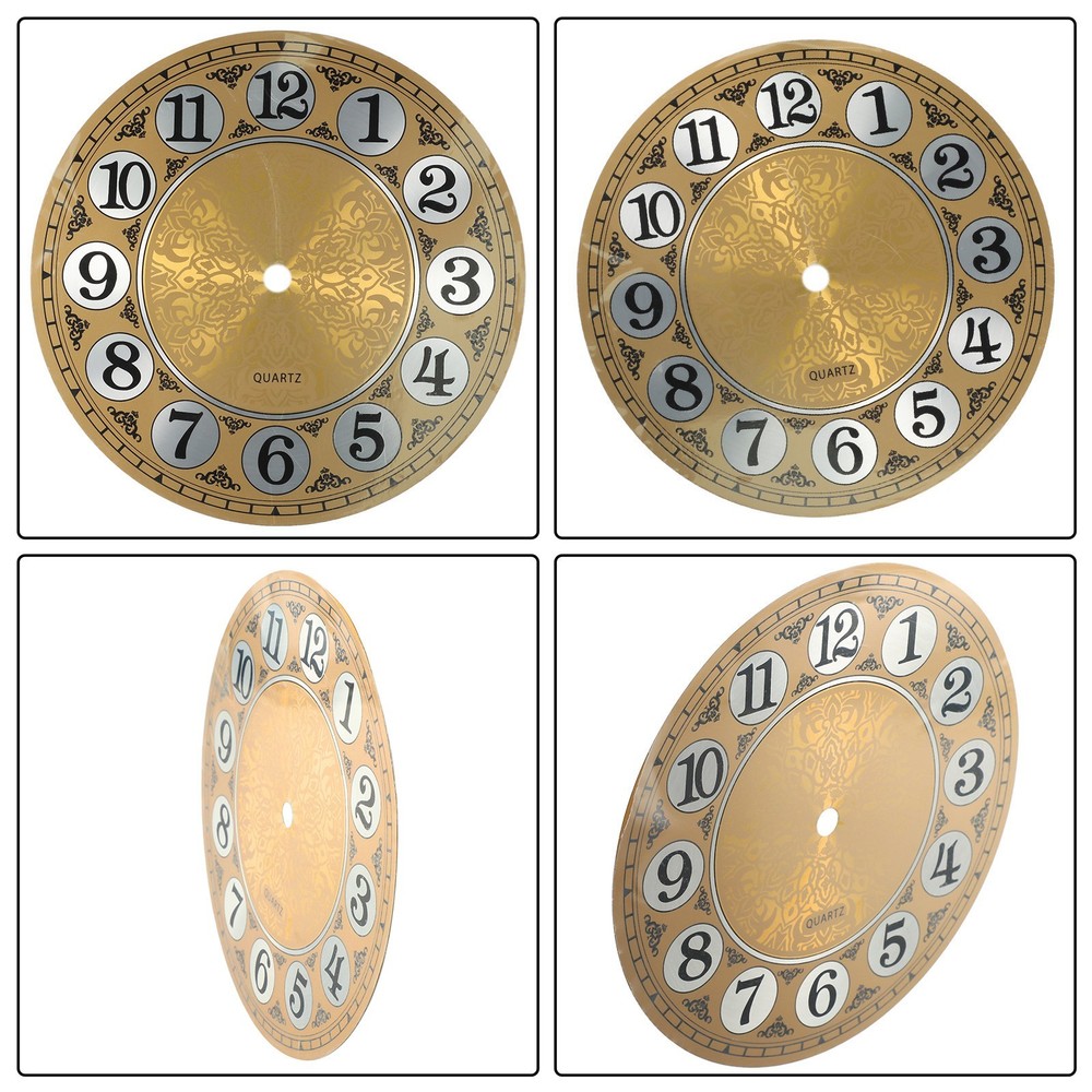 Arabic Numbered Aluminium Wall Clock Face Perfect for Creative DIY Designs