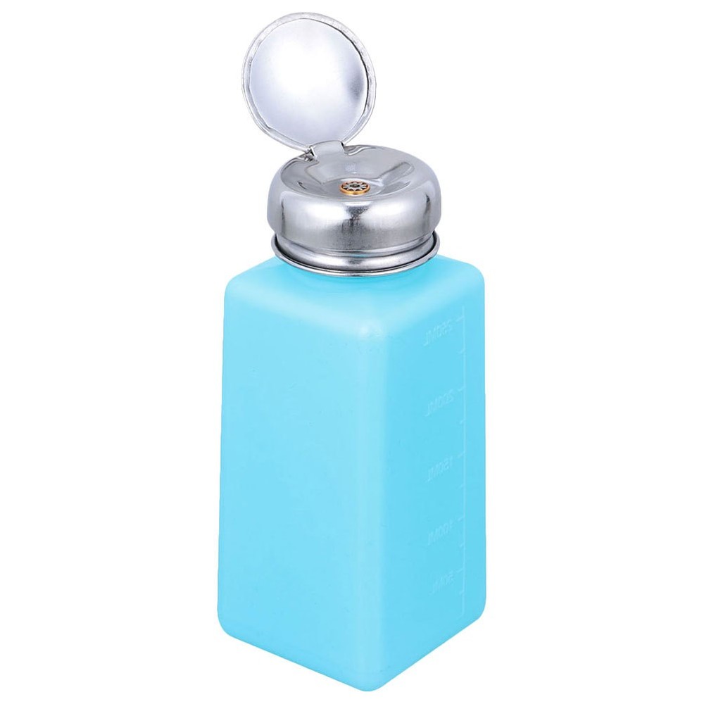 Push Down Pump Dispenser Bottle Plastic 250 ml Liquid Container for Laboratory