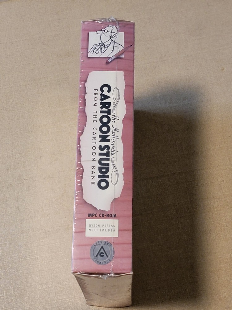 1994 Multimedia Cartoon Studio Bank Kit CD-ROM Software Program New Sealed