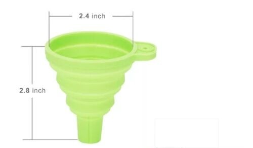 Foldable Kitchen Funnel Collapsible Food Graded Silicone Tool Liquid Transfer