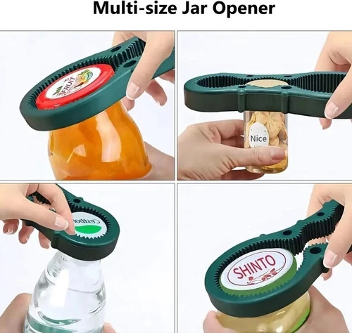 One Touch Electric Automatic Can Opener Smooth Edge Jar Bottle Kitchen Tool