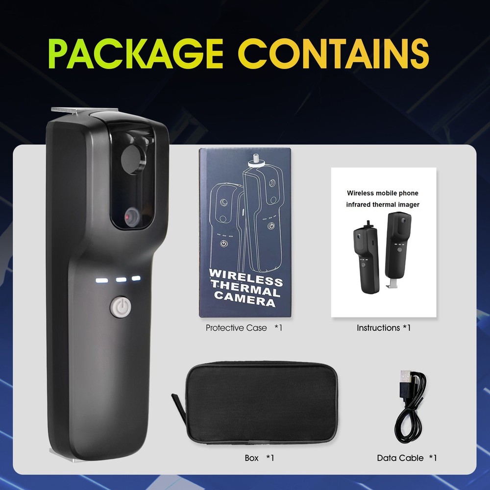 Wireless WiFi Thermal Imaging Camera for Android & iOS Smartphone 256*192 Pixels