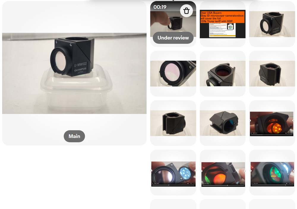 *Mint* OYLMPUS U-MWIG2 Filter Cube for Microscope AX IX70 BX2 IX2 34586