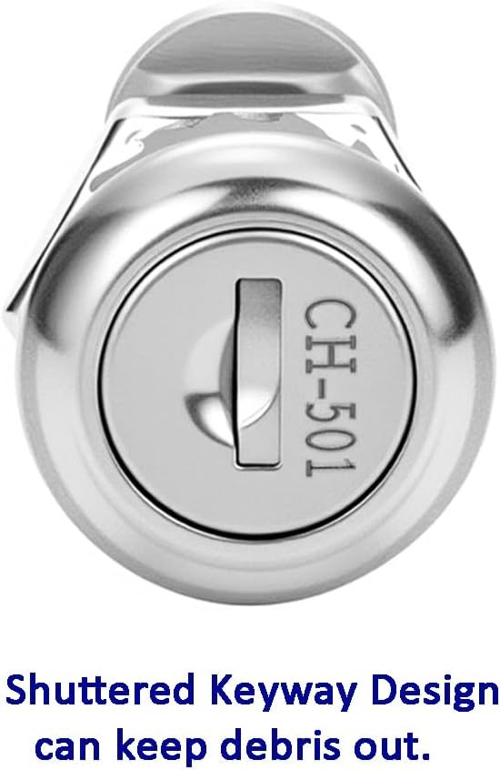 Truck Tool Box Lock Replacement – 5/8" Cylinder 1 Pack - (CH501), Silver