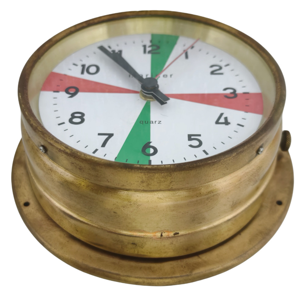 Mariner Royal Maritime Wall Clock Solid Brass Nautical Ship's Captain Quartz