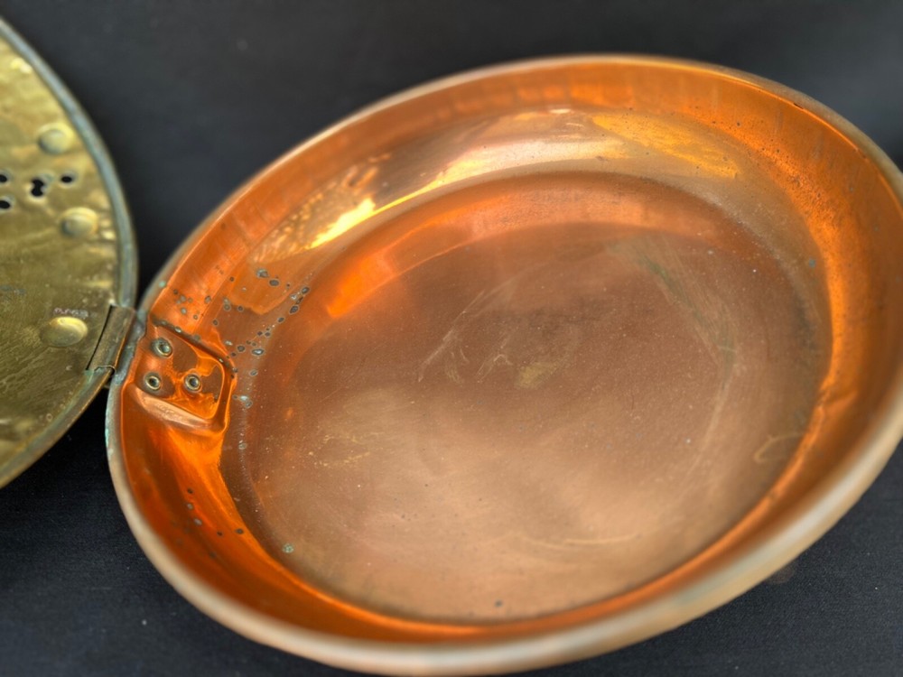 Antique Copper And Brass Bed Warmer