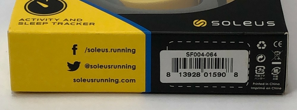 Soleus Running Rise Activity Tracker Bluetooth Gray