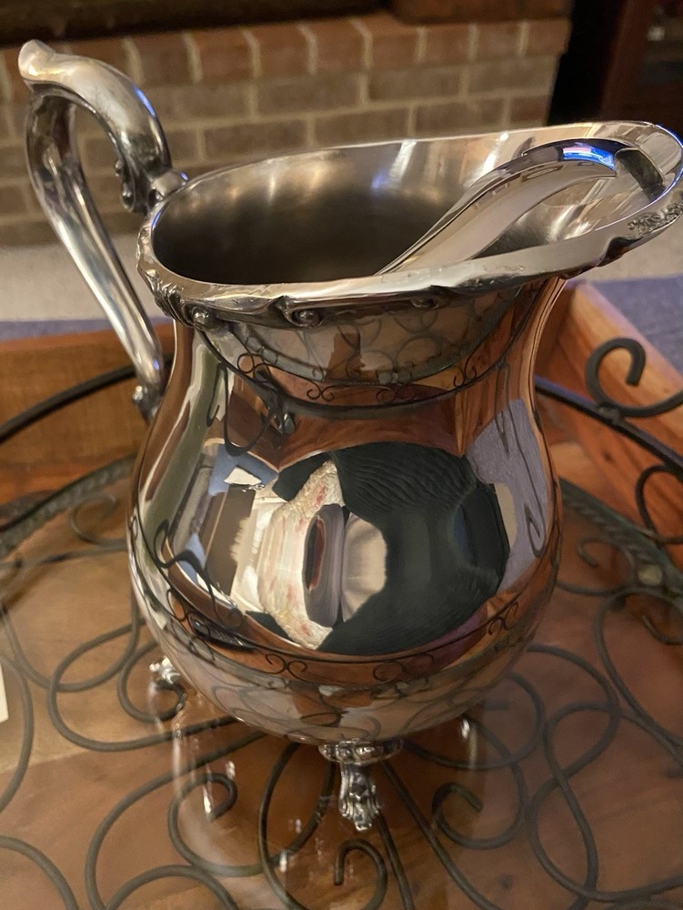 F.B.Rogers Silver Co. 1883 Silverplate Water Lipped Pitcher