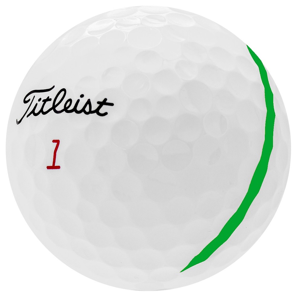 Titleist Pro V1x Left Dash Alignment Green, Pristine Used Golf Balls, 12 Pack