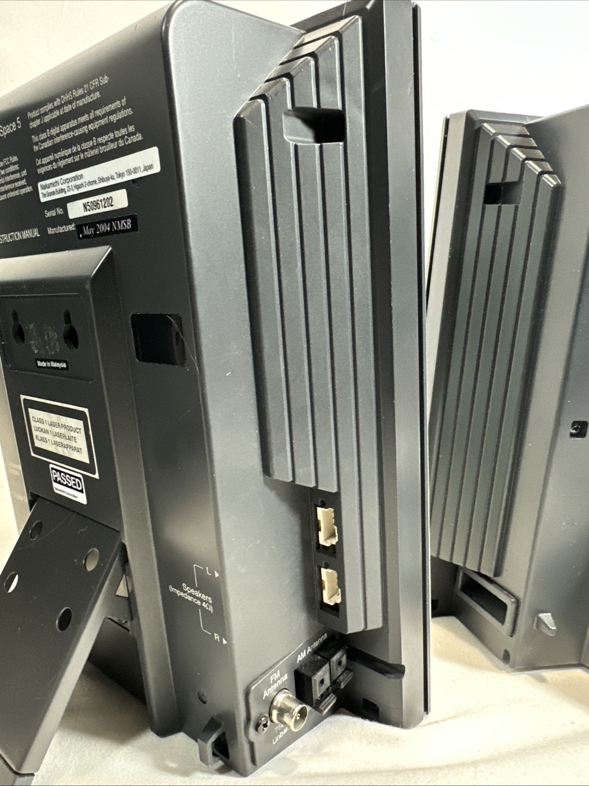 PRISTINE Nakamichi SoundSpace5 3-Disc Music System WITH NO Power Supply/Cord