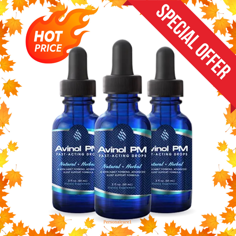 Avinol PM  Liquid Sleep Drops FALL SALE! - 2oz each (3 Pack)