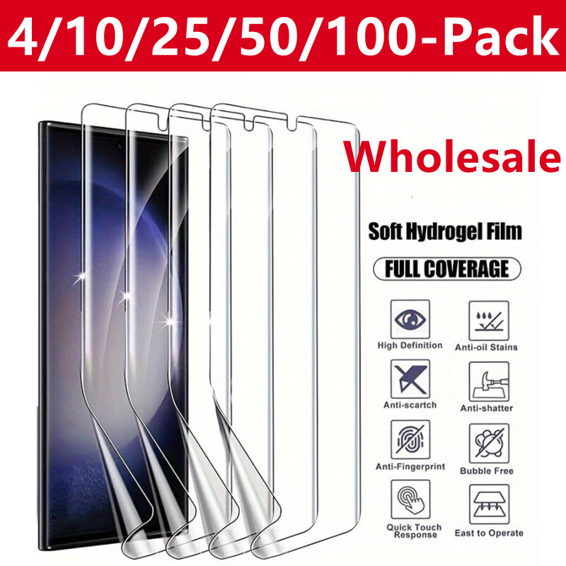 Wholesale Bulk Lot Hydrogel Screen Protector for Galaxy S25 Ultra S24 S23 S22