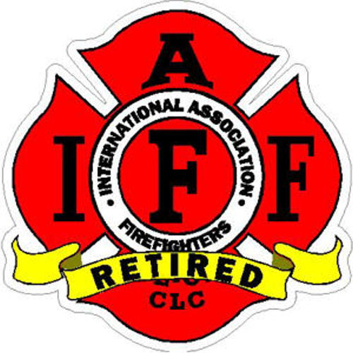 4 Inch Inside or Outside IAFF Retired Firefighter Maltese Static Cling