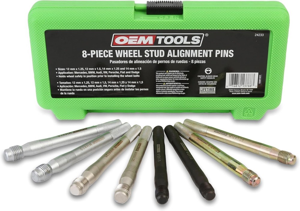 Complete 8-Piece Wheel Stud Tool Set - Easy Fit for Foreign & Domestic Models