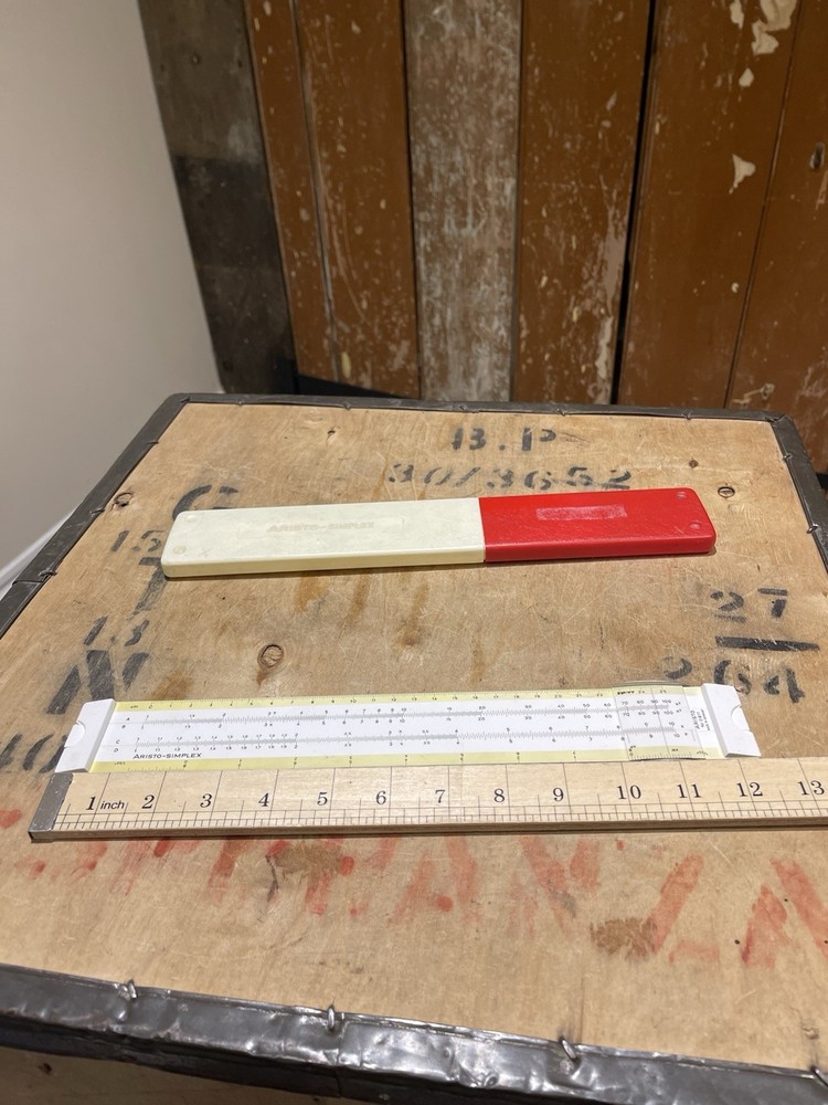 Vintage Aristo Simplex 0911 Slide Ruler In Original Case