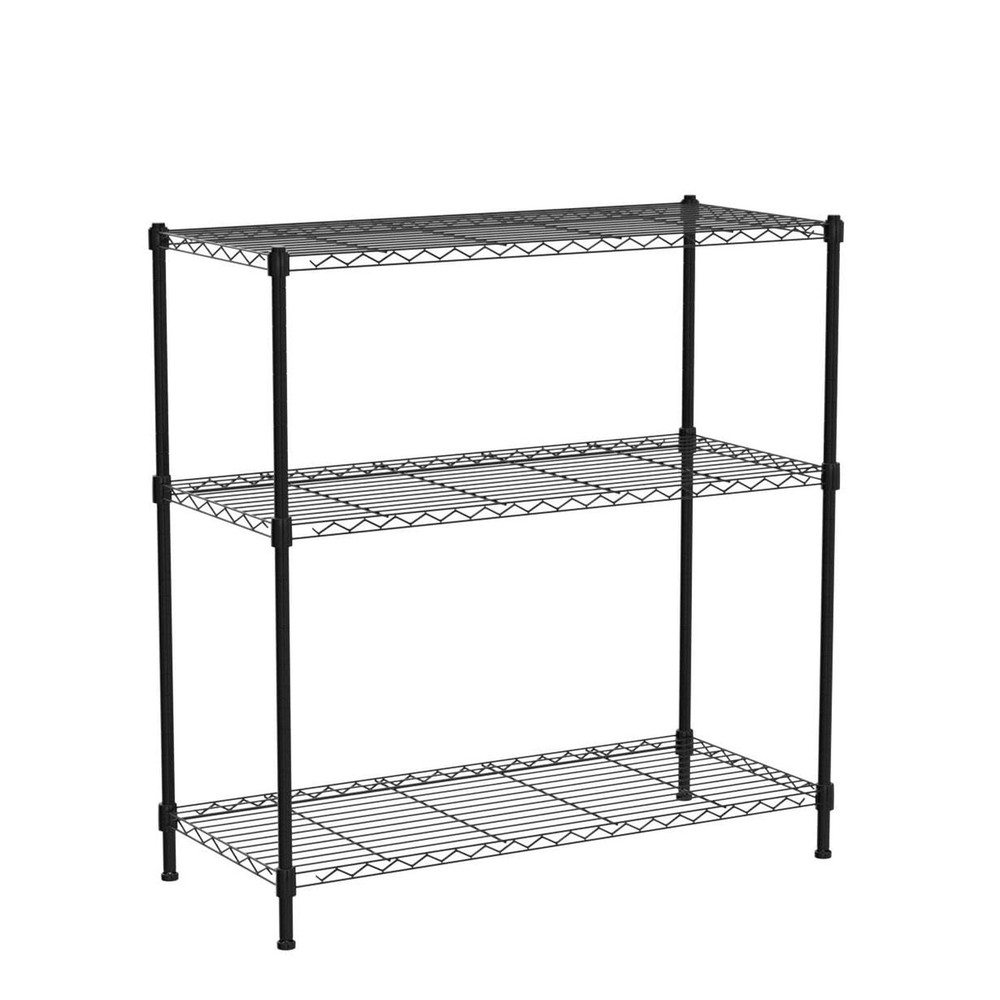 EFINE 2-Pack 3-Shelf Shelving Unit with 3-Shelf Liners, Adjustable Rack, Stee...