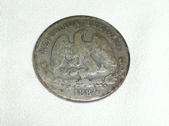 1884 Mexico 50 Centavos - Silver