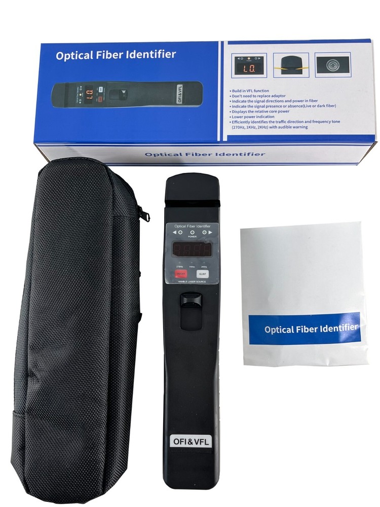 Fiber Optic Identifier with Identified Wavelength Range 750-1700nm VFL Function