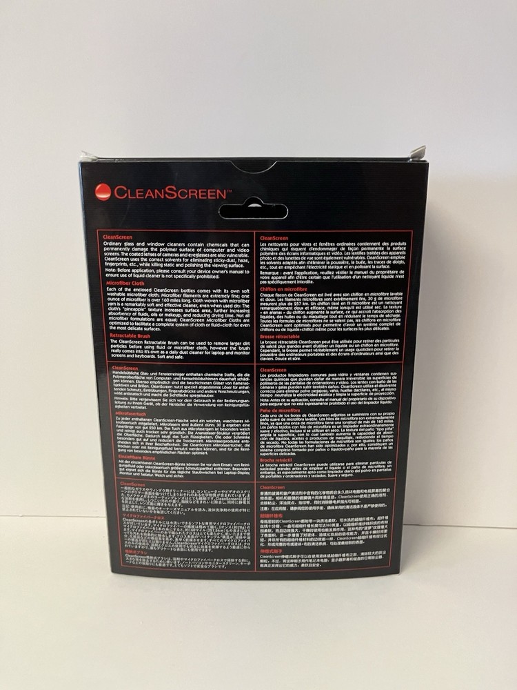 AudioQuest CleanScreen Screen Cleaning Kit 5 Piece Set EUC