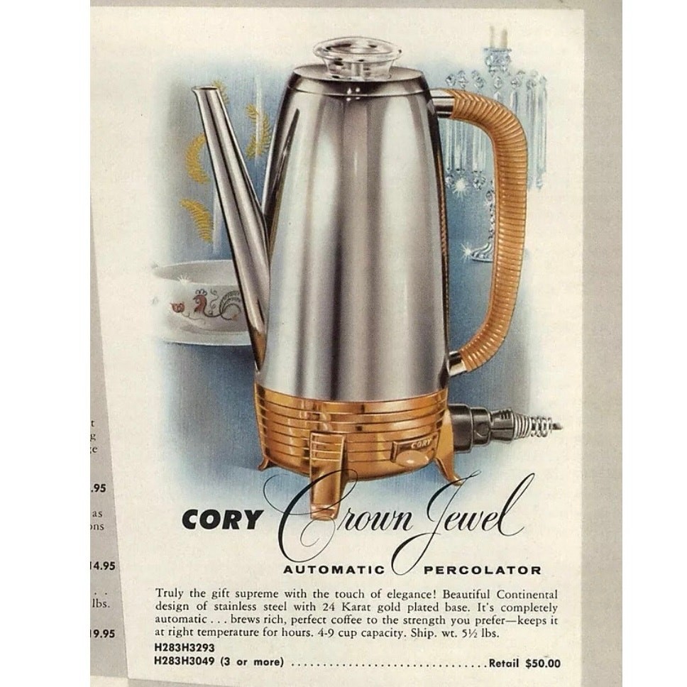 Cory Crown Jewel Electric Automatic Percolator Model DAP - 2