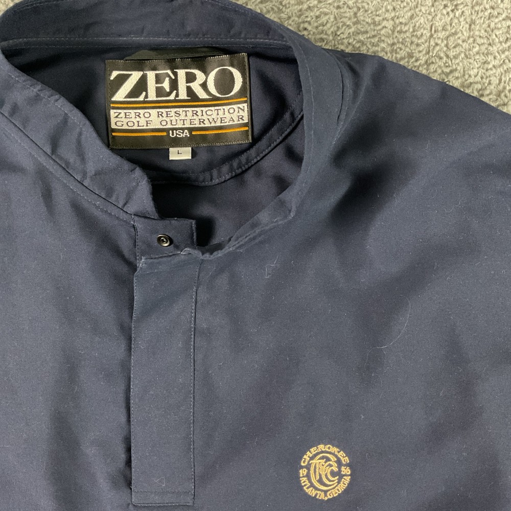 Zero Restriction Jacket Mens Large Windbreaker Golf 1/4 Snap Pullover