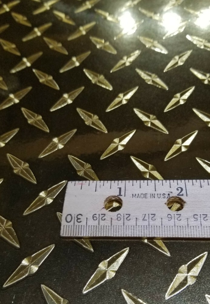 Gold Diamond Plate Sign Plotter Cutter Vinyl Roll