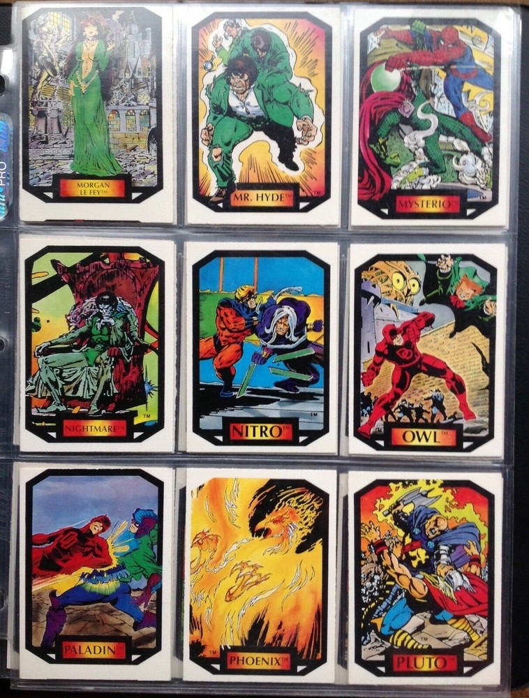 1987 MARVEL UNIVERSE SERIES 2 COLOSSAL CONFLICTS COMPLETE COMIC TRADING CARD SET