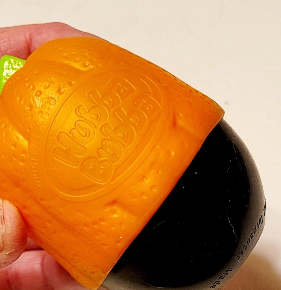 Vintage 2006 Wrigley’s HUBBA BUBBA Pumpkin Bubble Gum 3” Candy Container Empty