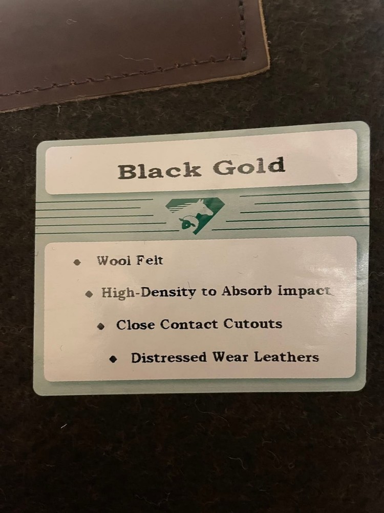 Diamond Wool Black Gold Saddle Pad