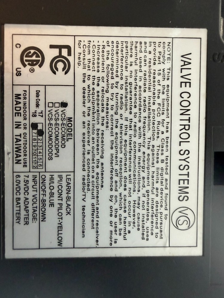 Ecoflow RF Control Module VCS-ECOMOD F2694
