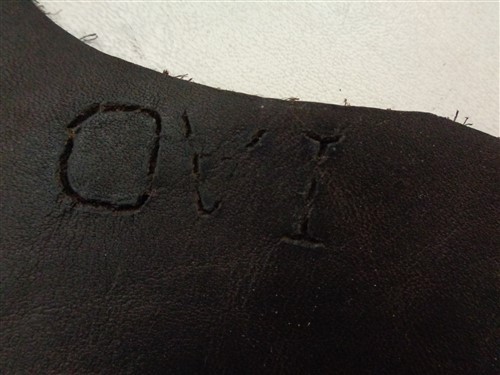 LEATHER HIDE BROWN TEXTURED 106" X 48"