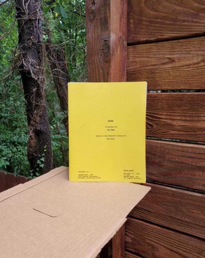 1988 Bob Kane Batman Movie Screenplay Third Draft Script