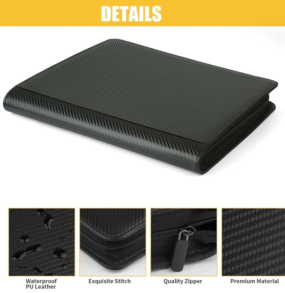 Premium Ringless Trading Card Binder - 1024 Capacity, 16 Side-Loading Pockets...