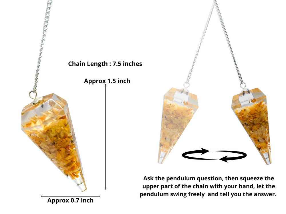 Yellow Jasper Orgone Pendulum