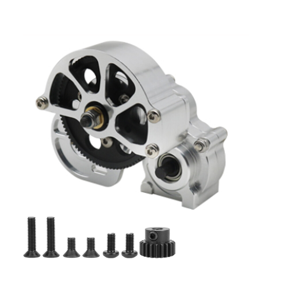 RC Car Transmission Case Gearbox Gear Upgrade Assembled for 1:10 SCX10 II 90047